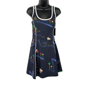 Sonic The Hedgehog Athletic Dress Built In Shorts Gamer Stretch Cosplay Size L